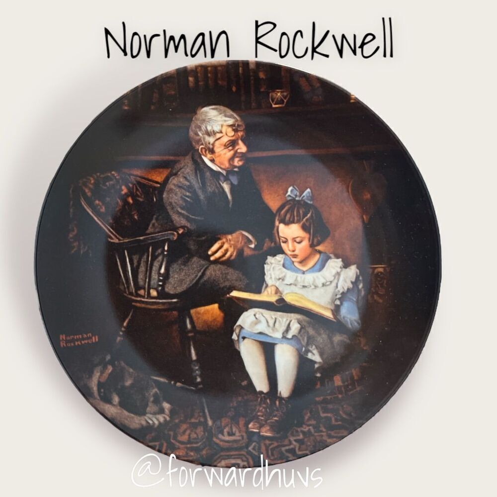 Norman Rockwell Heritage Collection Limited Edition Plate  “The Young Scholar”